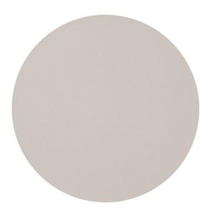 Placemats - lederlook - taupe - rond - 38 cm - tafel dekken - onderleggers