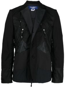 Junya Watanabe MAN blazer boutonné à empiècements - Noir