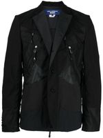 Junya Watanabe MAN blazer boutonné à empiècements - Noir