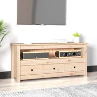 Tv-meubel 114x35x52 cm massief grenenhout - thumbnail