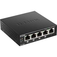 D-Link DES-1005P Unmanaged L2 Fast Ethernet (10/100) Power over Ethernet (PoE) Zwart - thumbnail