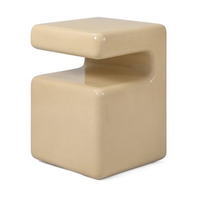 Jesper Home Bijzettafel 'Takamu' 45 x 45cm, kleur Frothy Gloss