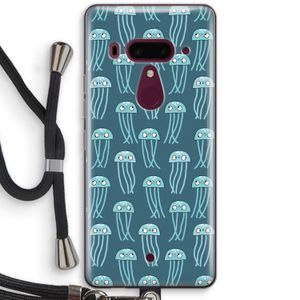 Kwallie: HTC U12+ Transparant Hoesje met koord