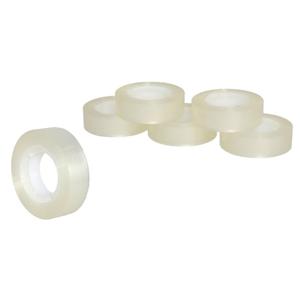 Plakband rolletjes - voor in plakbandhouder - 12x - transparant - 15mm x 30m