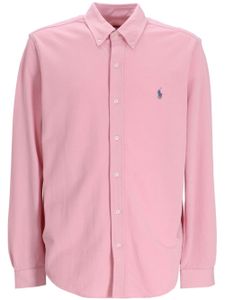 Polo Ralph Lauren chemise en coton à motif Pony - Rose