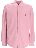 Polo Ralph Lauren chemise en coton à motif Pony - Rose - thumbnail