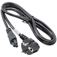 Akyga Power Cord AK-NB-01A for notebooks IEC C5 250V/50Hz 1,5m Zwart CEE7/7 C5 stekker - thumbnail