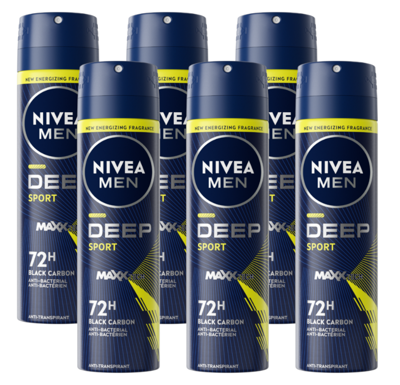 Nivea Men Deep Sport Deodorant Spray Voordeelverpakking