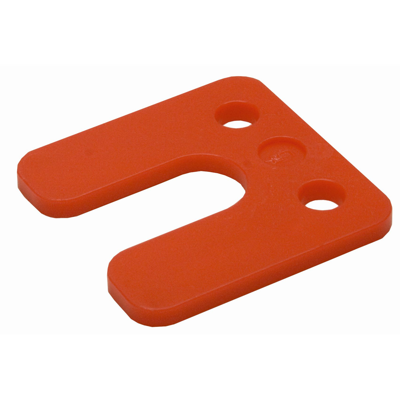 GB drukplaat met sleuf 5mm rood etiket; 48 per zak | 192 stuks - 17434745