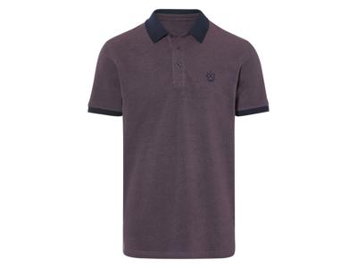 LIVERGY Heren poloshirt (Bordeaux, XL)