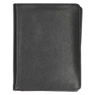 Leather Design Paspoort Portefeuille Zwart