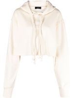 Alanui hoodie en coton Akasha à coupe crop - Tons neutres Alanui hoodie en coton Akasha à coupe crop - Tons neutres