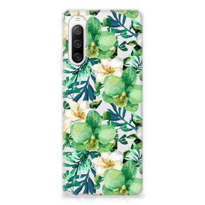 Sony Xperia 10 IV | TPU Case | Orchidee Groen Sony Xperia 10 IV | TPU Case | Orchidee Groen