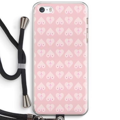 Ass 'n Titties: iPhone 5 / 5S / SE Transparant Hoesje met koord