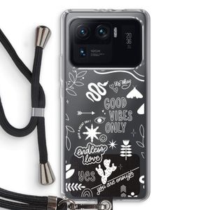Good vibes: Xiaomi Mi 11 Ultra Transparant Hoesje met koord