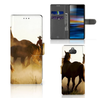 Sony Xperia 10 | Telefoonhoesje | Met pasjeshouder | Design Cowboy