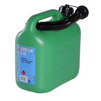 Jerrycan voor brandstof 5 liter groen Jerrycan voor brandstof 5 liter groen