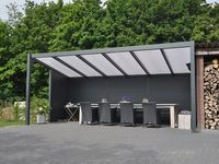 Tijdelijk 15% korting | Verasol Profiline veranda 700x300 cm polycarbonaatdak Aluminium Verasol
