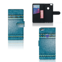 Huawei P8 Lite 2017 Wallet Case met Pasjes Jeans - thumbnail