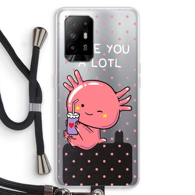 Love You A Lotl: Oppo A94 5G Transparant Hoesje met koord
