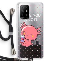 Love You A Lotl: Oppo A94 5G Transparant Hoesje met koord