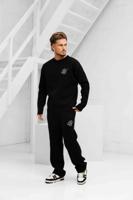 24 Uomo Knitted Trainingspak Heren Zwart - Maat S - Kleur: Zwart | Soccerfanshop