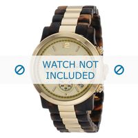 Michael Kors horlogeband MK5138 Kunststof / Plastic Bruin - thumbnail