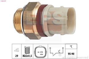 Temperatuurschakelaar, radiateurventilator 1850197