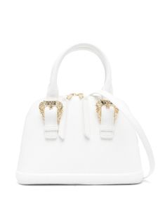 Versace Jeans Couture sac cabas en cuir artificiel à boucle - Blanc