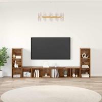TV-kast 4 pcs Oud hout 37 x 35 x 107,5 cm Gelamineerd hout