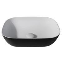 By Goof Waskom - opbouw - 46x12.2x34cm - Solid surface - Ovaal - Mat Zwart JBS6377