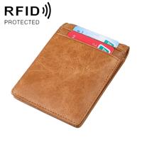 9037 antimagnetische RFID Crazy Horse textuur lederen portemonnee Billfold voor mannen en vrouwen (geel-bruin) 9037 antimagnetische RFID Crazy Horse textuur lederen portemonnee Billfold voor mannen en vrouwen (geel-bruin)