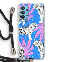 Tijger: Samsung Galaxy A32 4G Transparant Hoesje met koord Tijger: Samsung Galaxy A32 4G Transparant Hoesje met koord