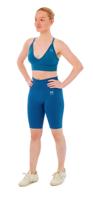 Xtreme Sportswear Dames Sportset - Korte Sportlegging + Sport BH - Blauw-M