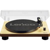 Lenco LS-50WD - Plattenspieler mit integrierten Lautsprechern - USB-Recording - Holz Platenspeler