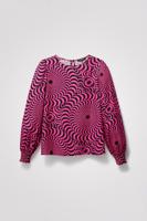 Psychedelische blouse met textuur - MATERIAL FINISHES - S