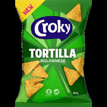 Croky Tortilla Bolognese Flavour 160 g bij Jumbo