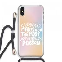The prettiest: iPhone XS Max Transparant Hoesje met koord