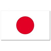 Landen thema vlag Japan 90 x 150 cm feestversiering