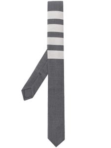 Thom Browne cravate à 4 bandes signature - Gris