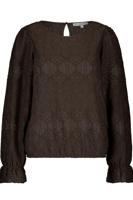 Red Button Top Ajour | Brown