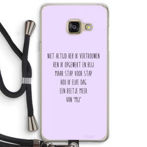 Zelfvertrouwen: Samsung Galaxy A3 (2016) Transparant Hoesje met koord