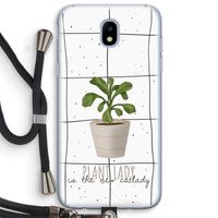 Kamerplant op vensterruit: Samsung Galaxy J5 (2017) Transparant Hoesje met koord