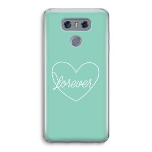 Forever heart pastel: LG G6 Transparant Hoesje