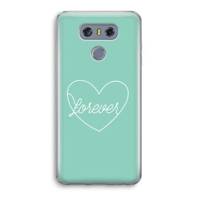 Forever heart pastel: LG G6 Transparant Hoesje