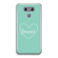 Forever heart pastel: LG G6 Transparant Hoesje