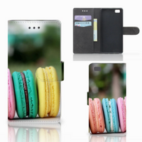 Huawei Ascend P8 Lite Book Cover Macarons