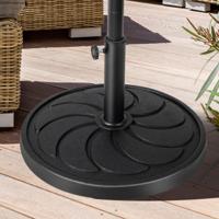 Buitenparasolvoet 18 kg Ronde Parasolvoet Diameter 54 cm Past op 38/48 mm Parasolstokken Stevige Verzwaarde Parasolvoet