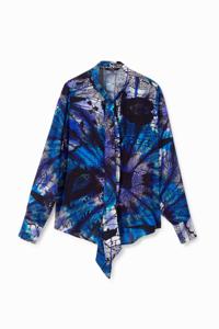 Blouse met galactische mandala-print - BLUE - XS