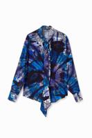 Blouse met galactische mandala-print - BLUE - XS - thumbnail